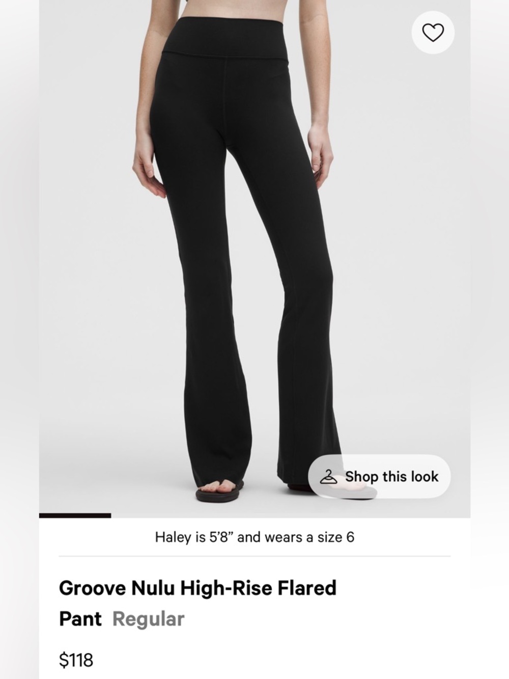 lululemon athletica Black Wide-Leg Yoga Pants